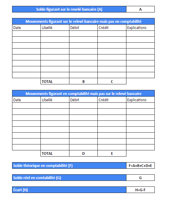 rapprochement bancaire exemple