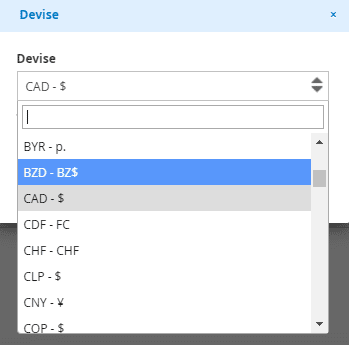 multidevise logiciel de facturation