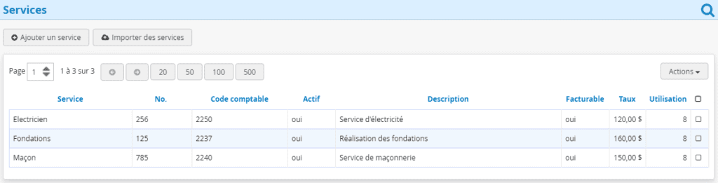 Construction Logiciel en ligne Services