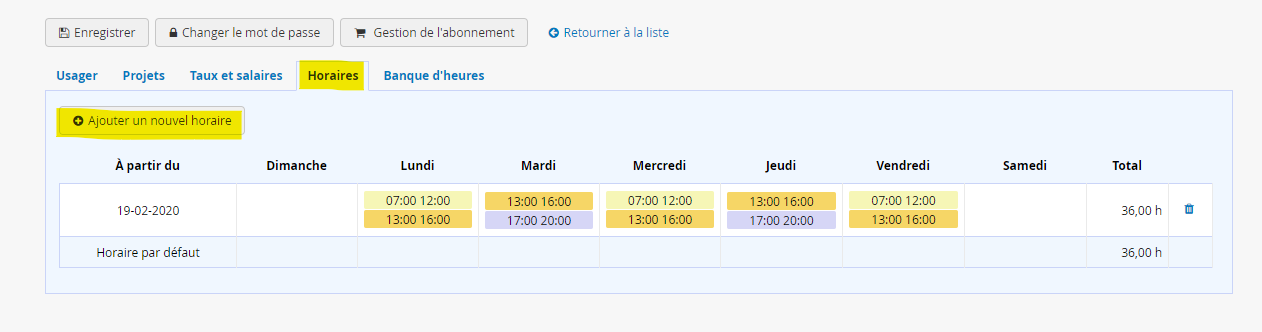 Horaires Temps Kiwili