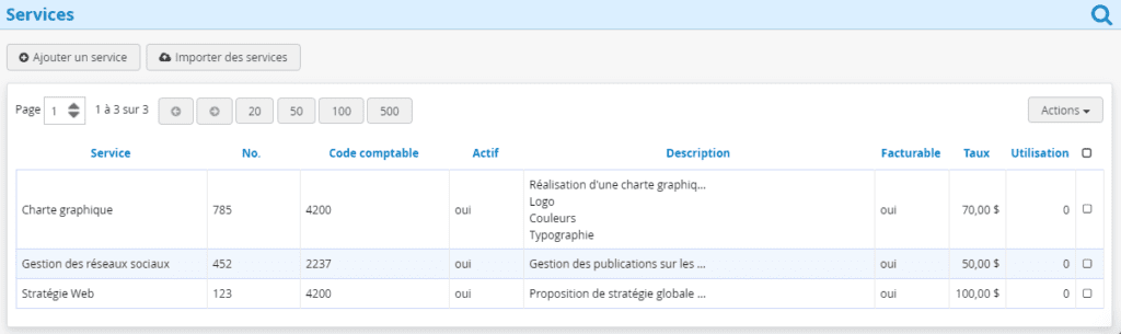 Logiciel gestion Marketing et publicite Services