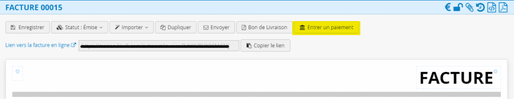 Recevoir un paiement dans Kiwili logiciel en ligne de gestion