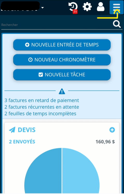 Se connecter sur mobile au logiciel de gestion en ligne Kiwili