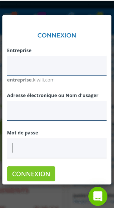 Se connecter sur mobile au logiciel de gestion Kiwili