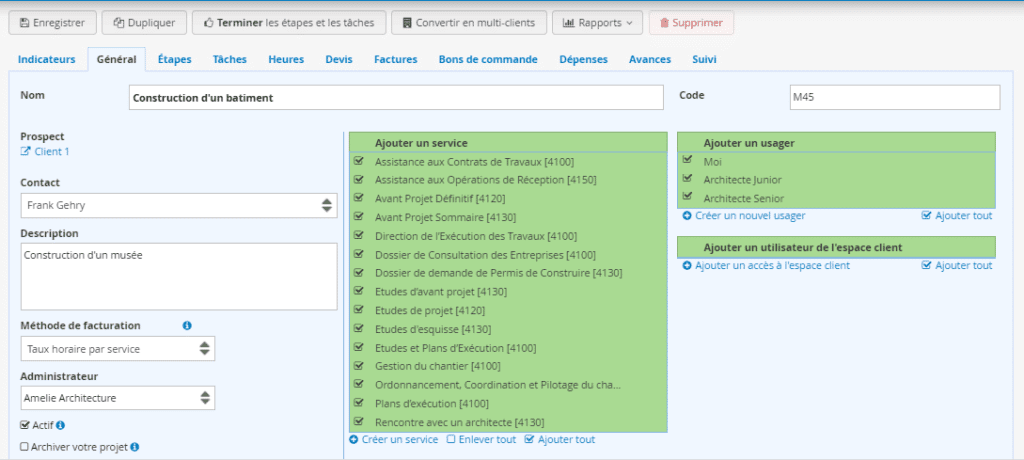 Architectes Logiciel Gestion de Projet - Général
