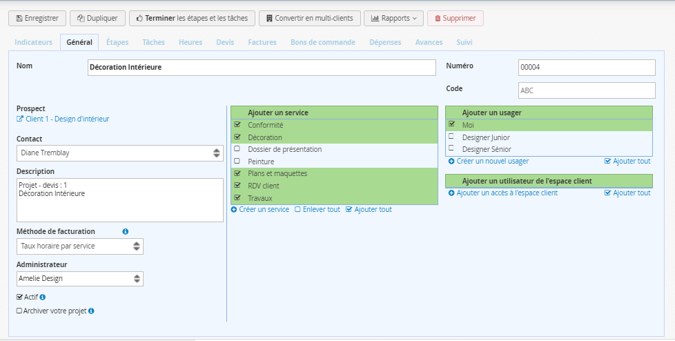 Facturation progressive gestion de projet logiciel en ligne