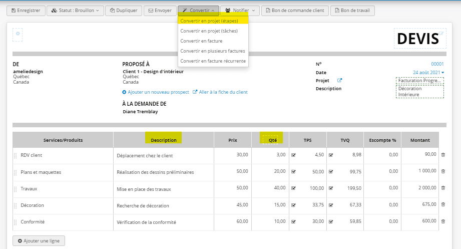 Facturation progressive logiciel en ligne