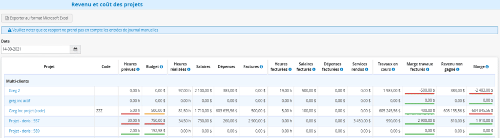 revenu et cout logiciel de comptabilité