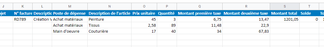 Migration des Dépenses le logiciel de gestion Kiwili