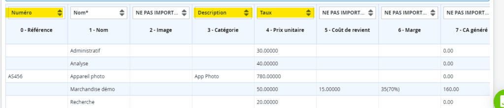 Importation des Services d'Axonaut vers Kiwili