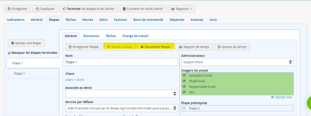 Gestion de projet organisation des étapes