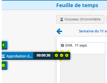 Chronométrez votre temps de travail les entrées de temps en ligne compteur de temps