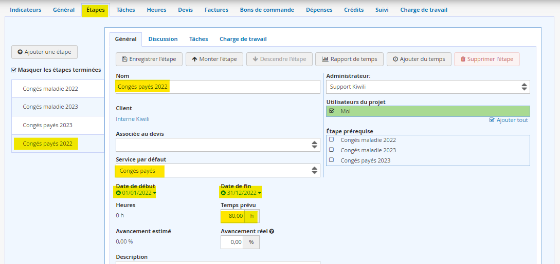 Gestion des congés payés des employés logiciel en ligne