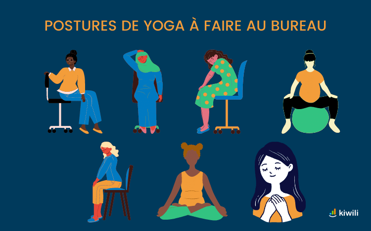 Idée de postures de yoga à faire au travail