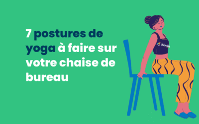 7 postures de yoga à faire sur votre chaise de bureau