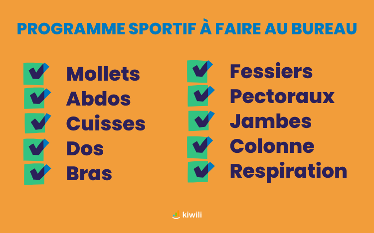 Sport au bureau le programme