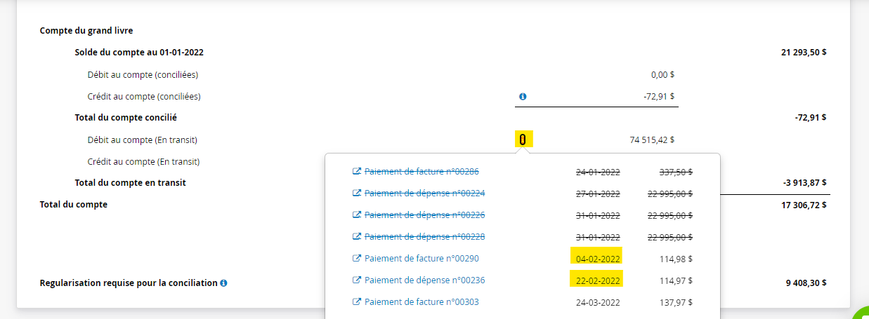 Rapport de conciliation date