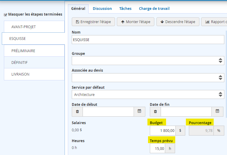 Facturation progressive affectation de budget par phases de projet